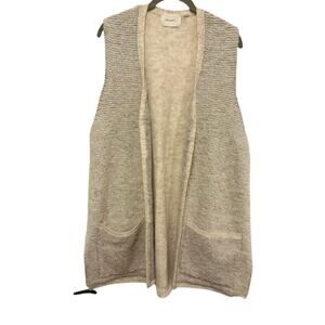 Sita Murt/ vest small medium cream alpaca wool
